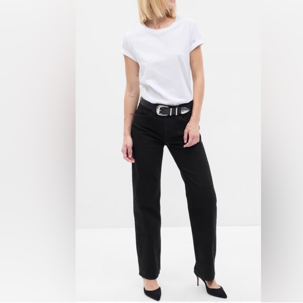 Gap - 90s Loose High Rise Jeans - Black - 4 Tall